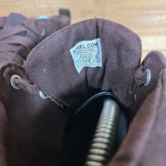 Sorel Madson MOC Toe Waterproof Boots, 5Y, Brown Leather - Picture 13 of 13